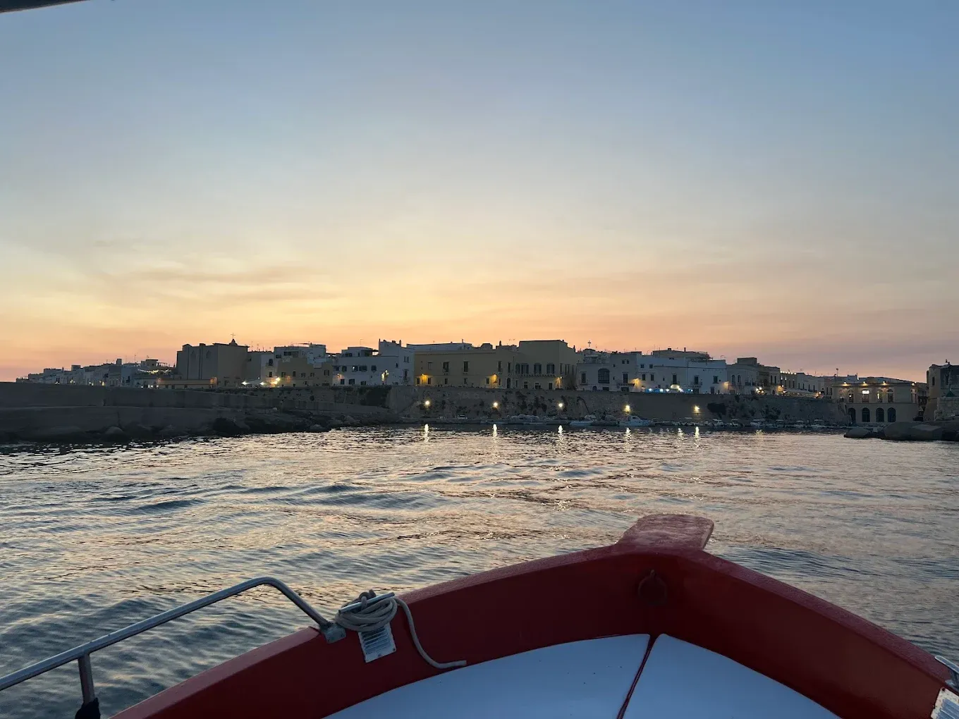 Tour in barca all'isola di Sant'Andrea da Gallipoli con aperitivo a bordo