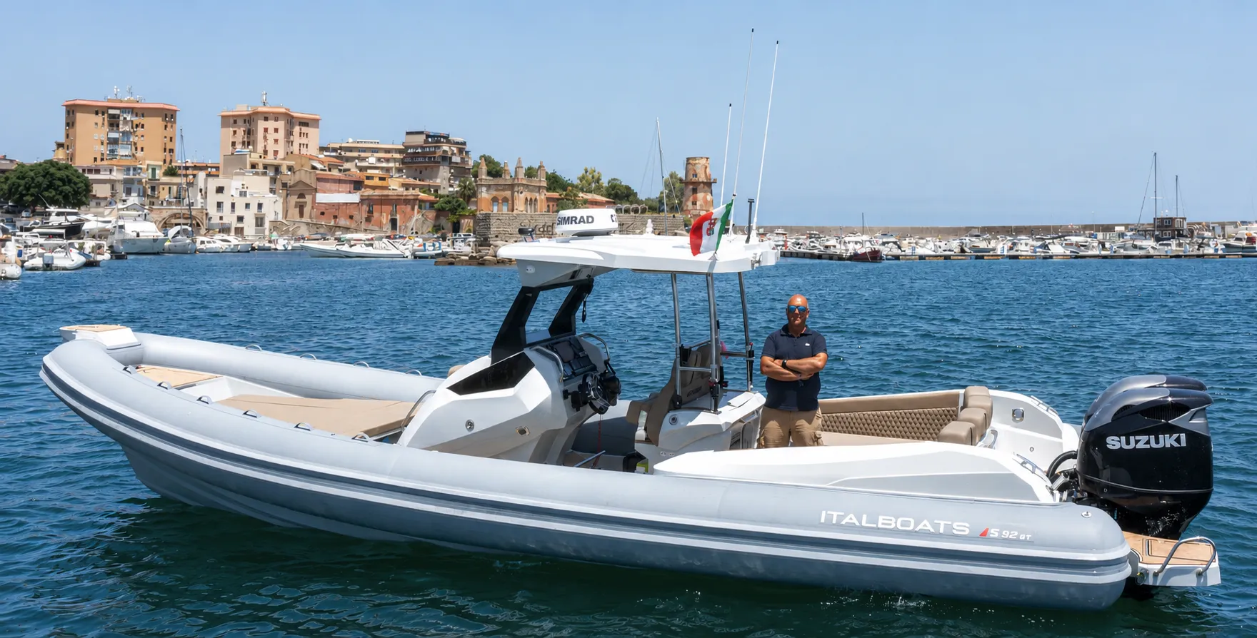Escursione condivisa in gommone da Palermo fino a Capo Gallo con skipper