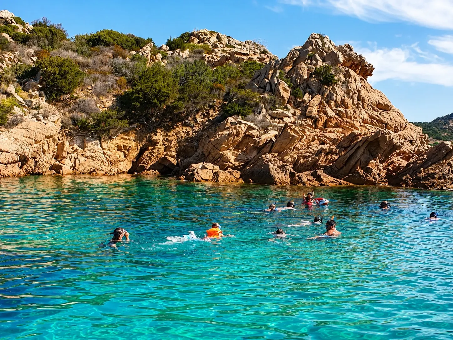 Rubber Boat Excursion with Snorkeling off the Coast of Golfo Aranci