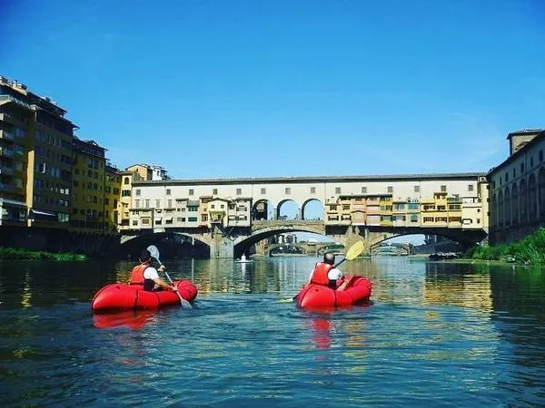 Rafting sull'Arno da Firenze con aperitivo