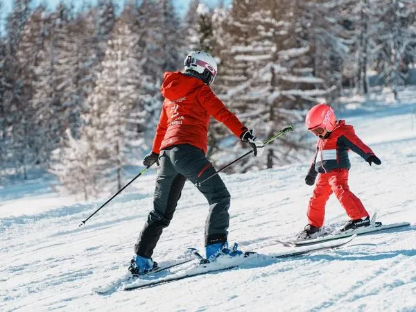 Lezione privata di sci per bambini a Madonna di Campiglio