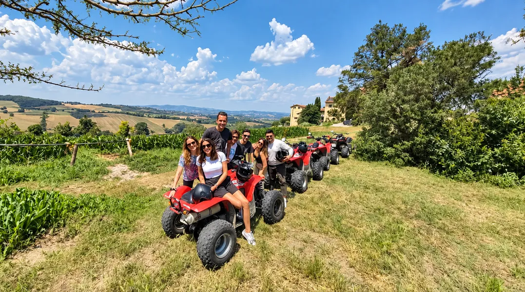 Tour guidato in quad di 1 ora e 30 minuti a Conzano nel Monferrato