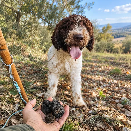 Laboratorio di ricerca del tartufo con cani Lagotto a Sarezzano e degustazione