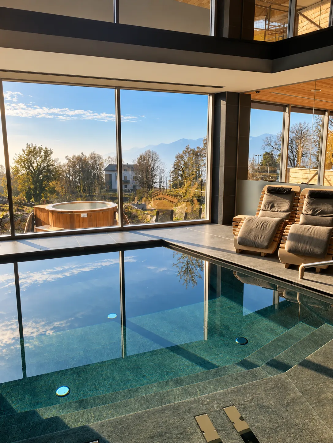 Day SPA con piscina panoramica e idromassaggio in provincia di Bergamo