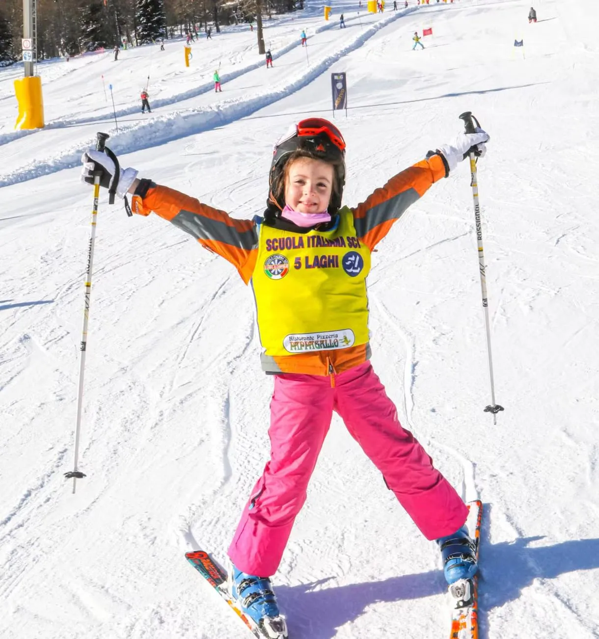 Corsi collettivi di sci per bambini a Madonna di Campiglio