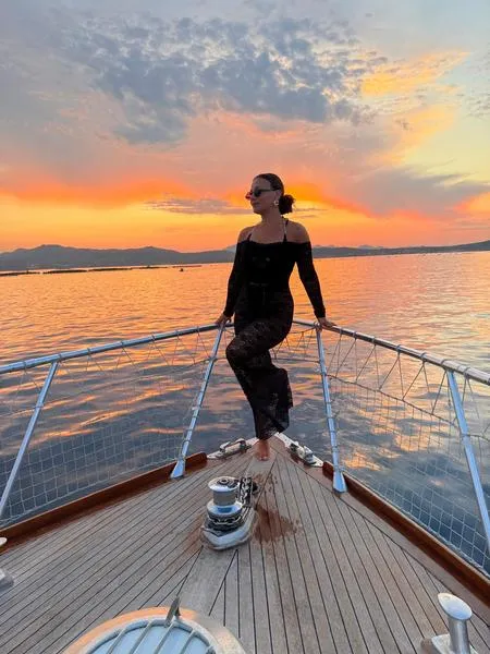 Boat tour from Golfo Aranci at sunset with aperitif