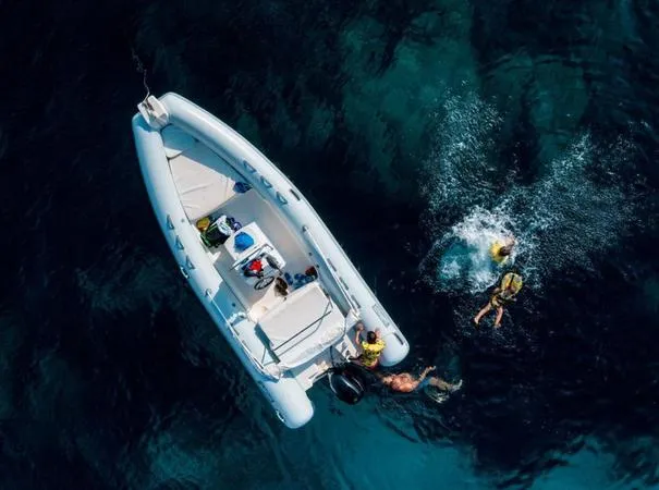 Dinghy excursion in the Gulf of Orosei from Arbatax