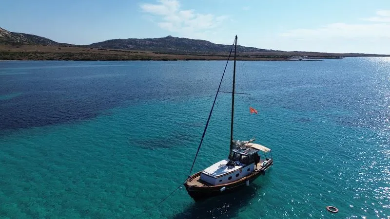 Escursione in gozzo in legno con pranzo a bordo all'Asinara