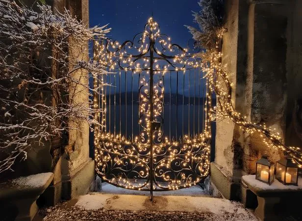 Ingresso ai giardini botanici di Villa Cipressi a Varenna